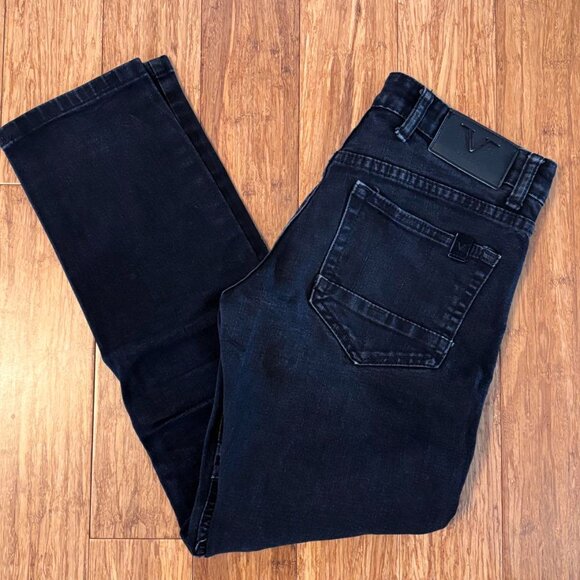 Versace V19-69 Abbigliamento Sportivo SRL Milano Italia Mens Black Jeans 28-30 - Picture 1 of 11